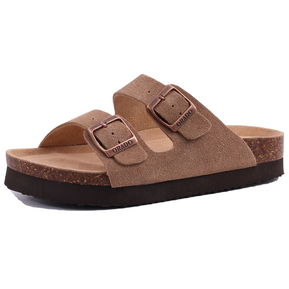 Pallene Women Classic Clogs Cork Footbed Slippers Slip-on Cork Sandals Feamle Unisex Beach Shoes Outdoor Men Mules And Clogs