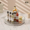 360 Rotating Seasoning Storage Rack Multifunction Pantry Cabinet Turntable for Cosmetics Kitchen Accessories Organizer Tray