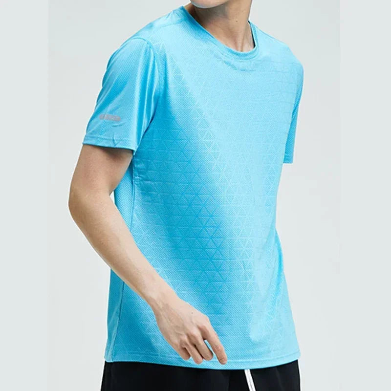 Men's Sports Shirts Sweatshirt Things for Gym Shirt Dry Fit Workout Yoga Tops Breathable Short Sleeves Undershirt Golf Wear Top