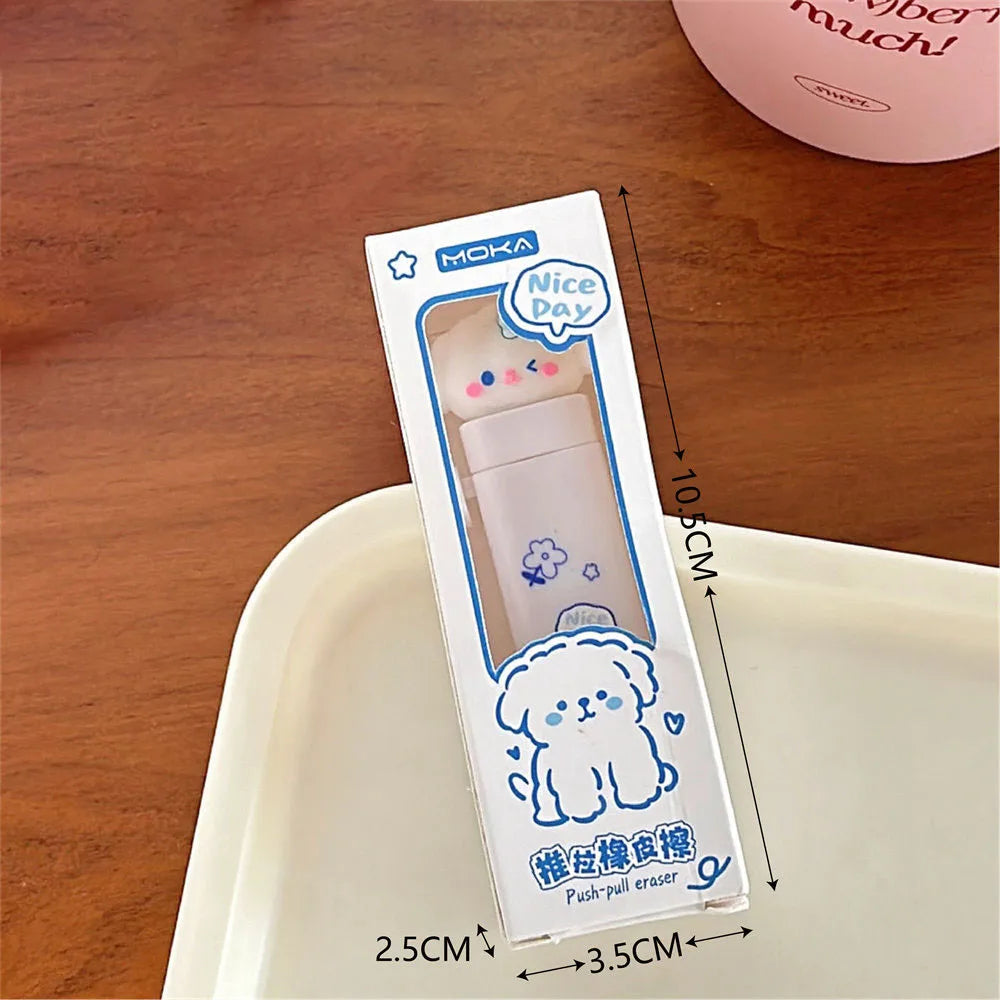 Cute Cartoon Cute Pet Push Pull Eraser Primary School Student Prize Learning Stationery Leave No Trace No Shard Eraser