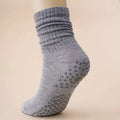 Yoga Socks Mid-Calf Pilates Socks Non-Slip Women's Sweat-Absorbent Non-Slip Dotted Floor Socks Versatile Sports Fitness Silicone Socks