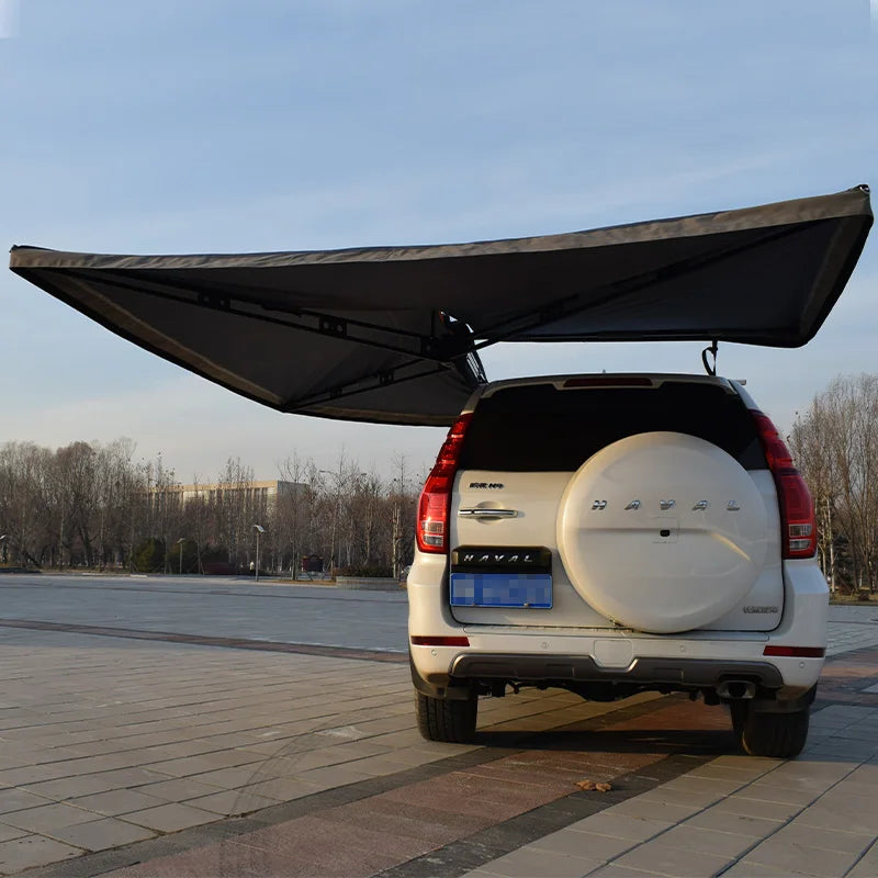 Retractable Car Awning Tent Bat Wing Car Roof Side Awning Tent for Resort or Family Camping