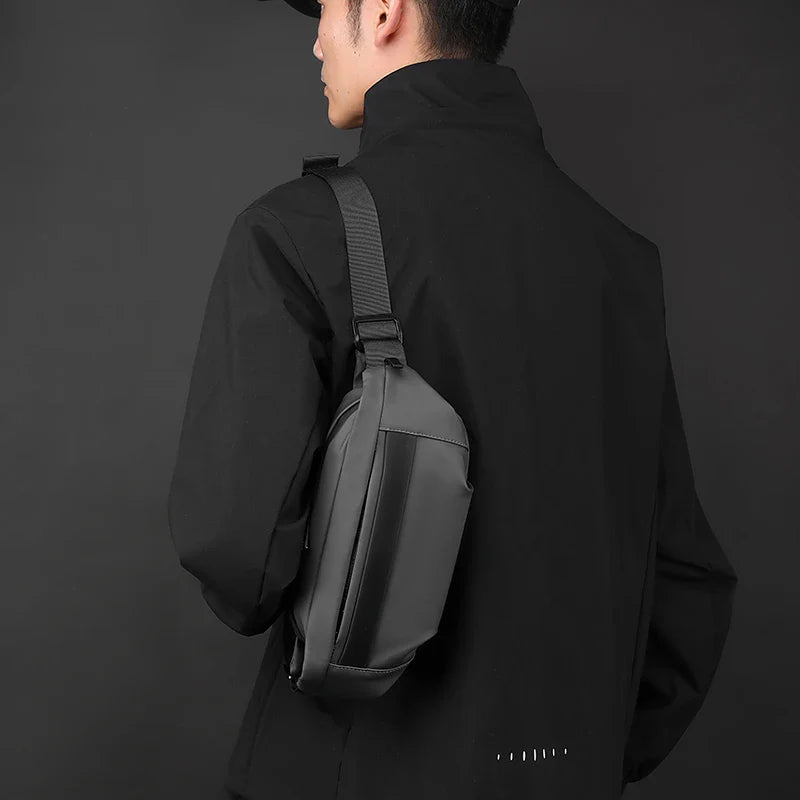 Quality Nylon Chest Pack Fashion Business Men Waist Bag 2024 New Male Fanny Pack Phone Bag Leisure Travel Shoulder Crossbody Bag