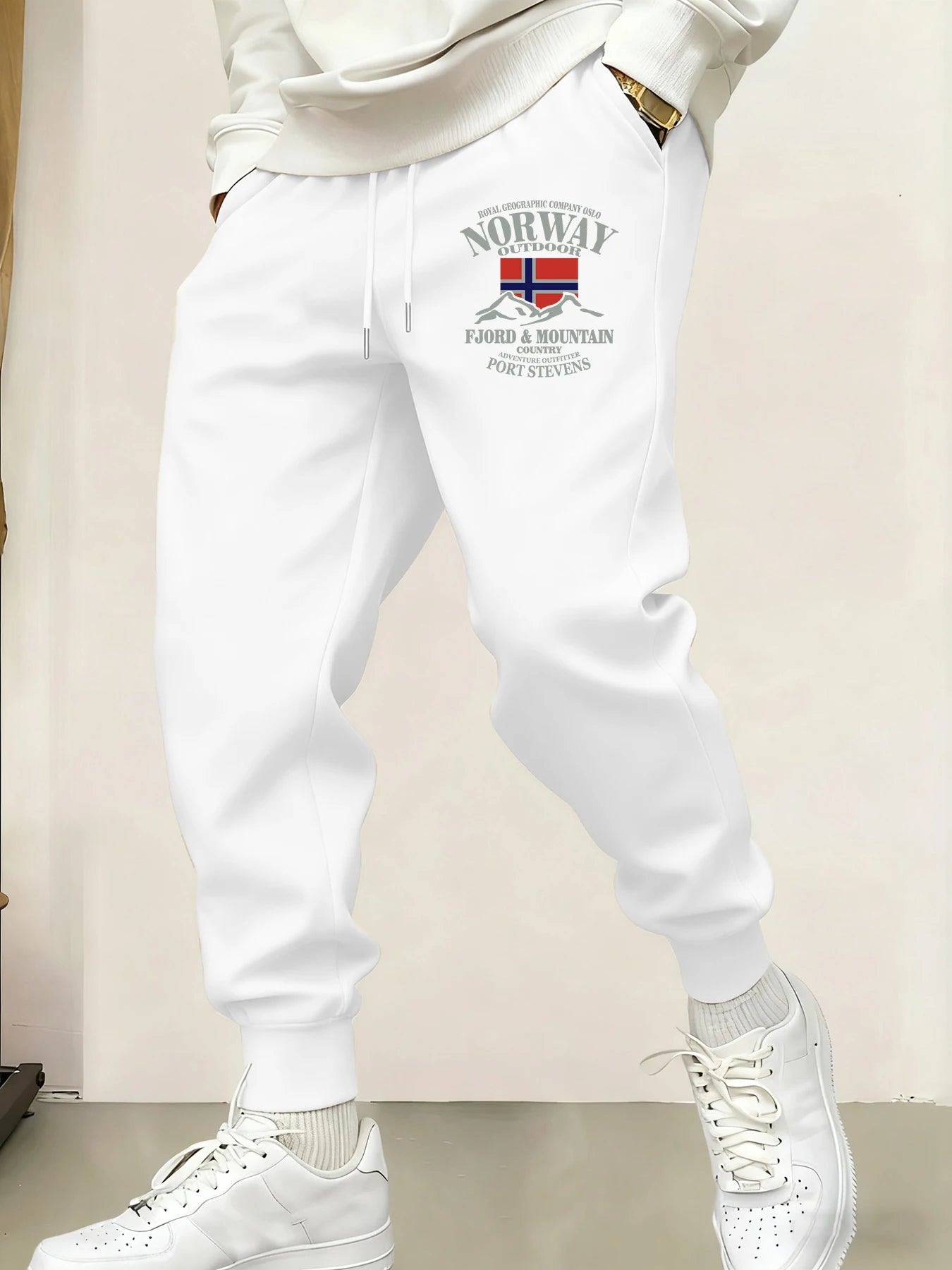 2025 New Male Sweatpant Trendy Multicolor Pants Norway Fjords And Mountains Print Casual  Pant Sports Jogging Unisex Britches