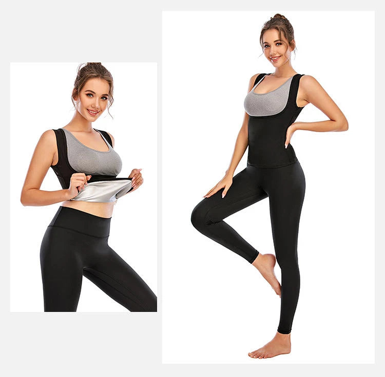 Sweat Vest Sauna Suit For Women Shirt Shapewear Women-Sauna Women,Sauna Workout-Slimming Faja-Hot