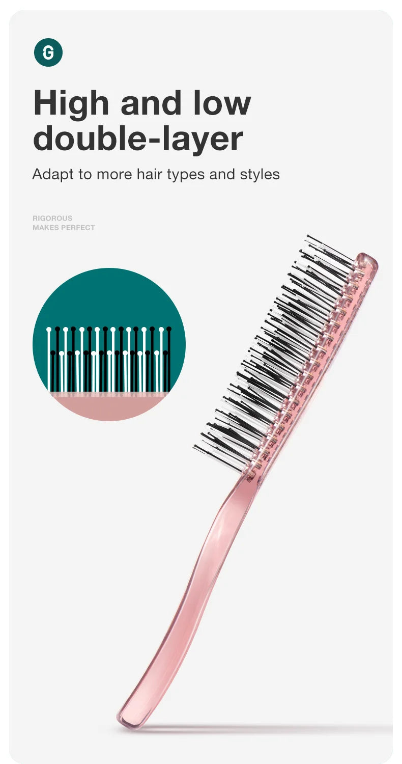 MR.GREEN Hair Brush Scalp Massage Combs Volumizing Hair Styling Fine Tooth Detangling Tool For Long Wet Dry Hair Women Gift