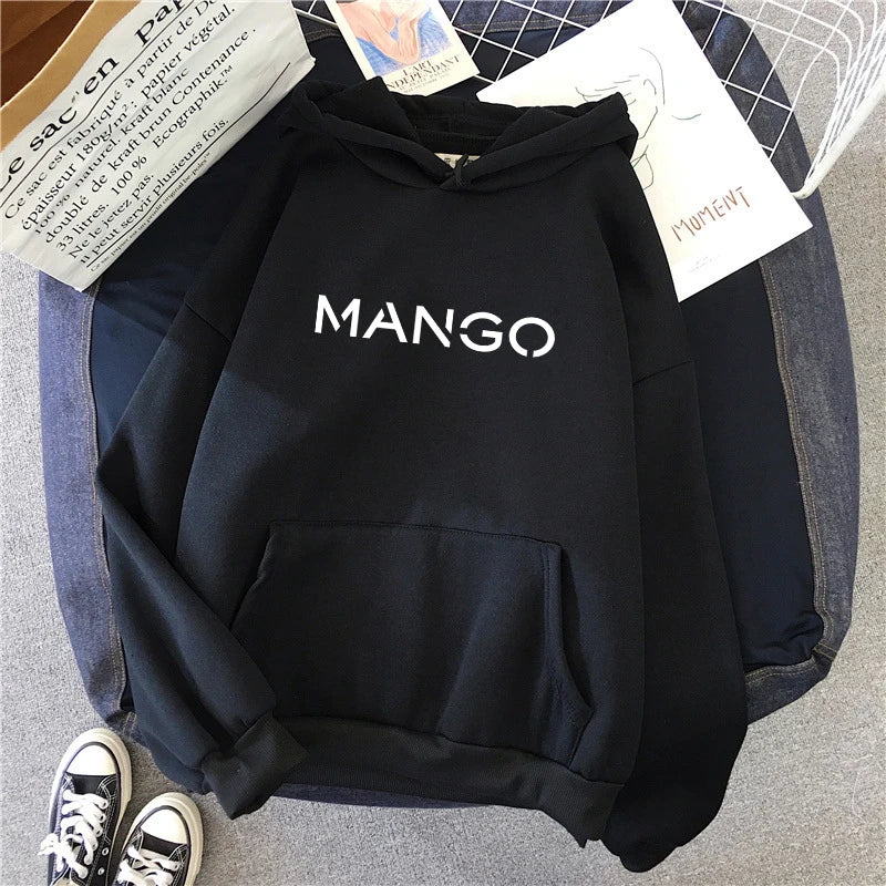 Casual  Womens Sweatshirts Printing Versatile Hooded Gym Sports Jogging Clothing Home Party Pullover Tops Y2k Street Fall Winter