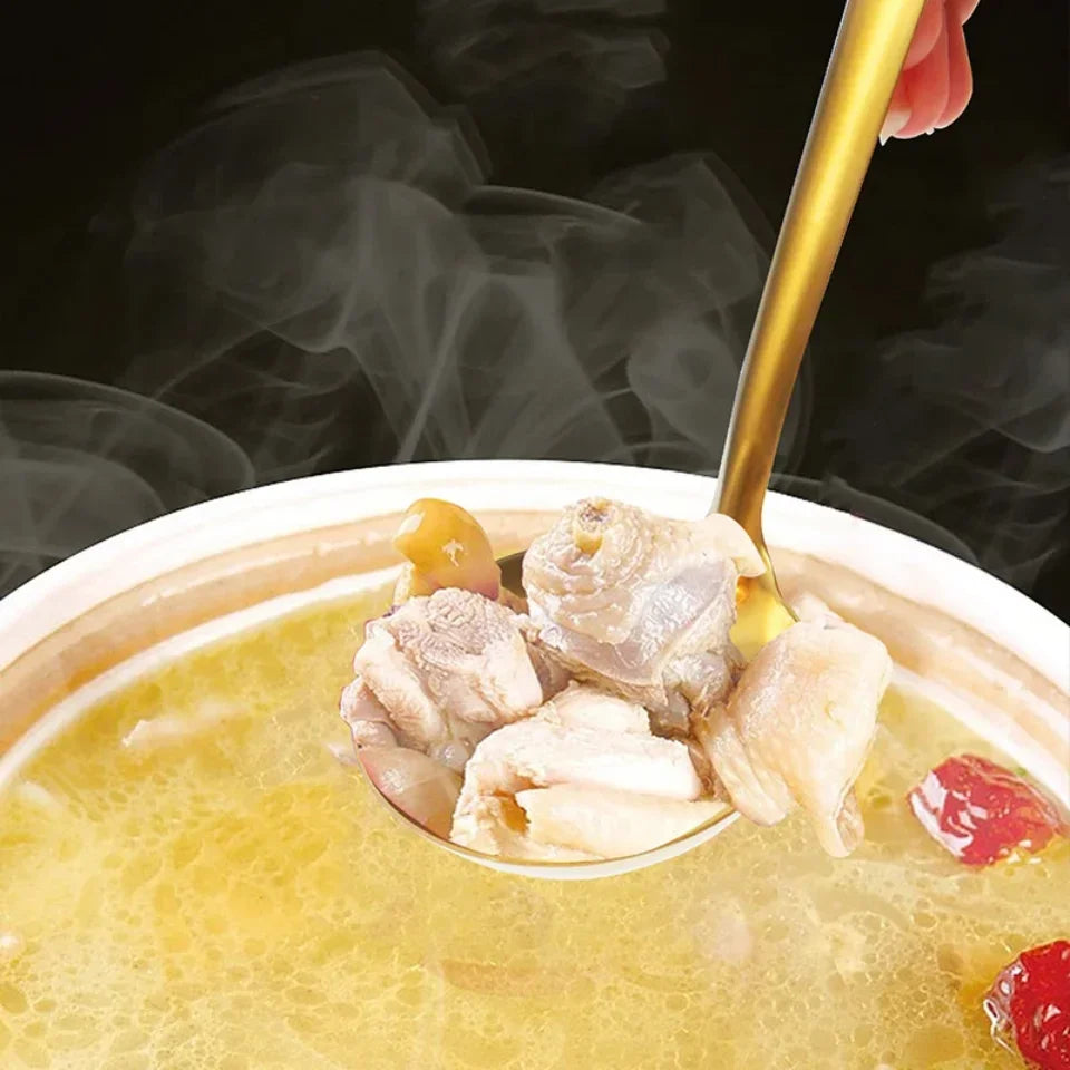 9pcs Stainless Steel Dinnerware Set Creative Korean Cutlery Golden Spoon Korean-style Chafing Dish Buffet Cutlery Set Spoon Set