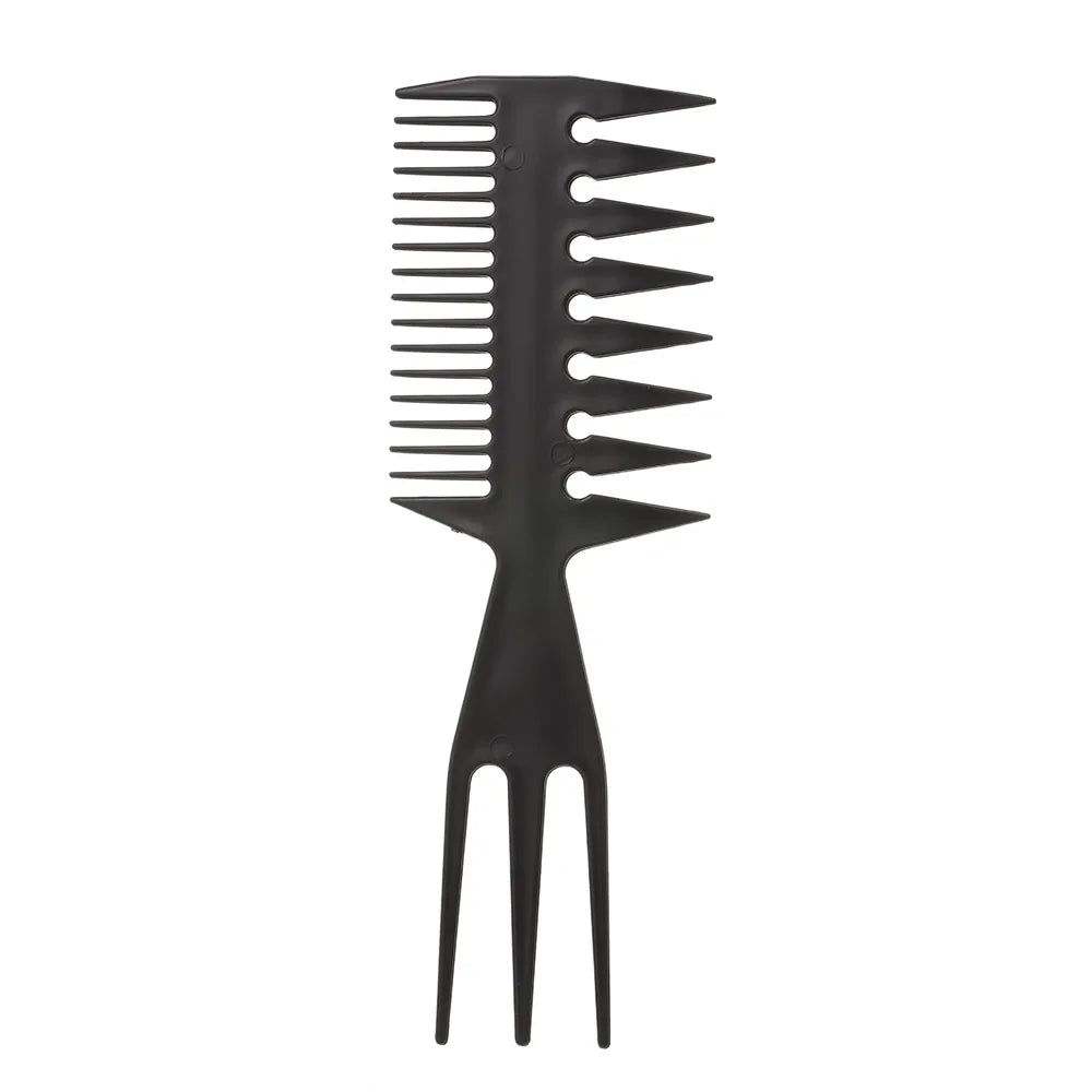 3-In-1 Plastic Combs Thin Wide Tooth Detangling Hair Comb for Women Anti-static Comb for curly hair Hairdressing Styling for Men