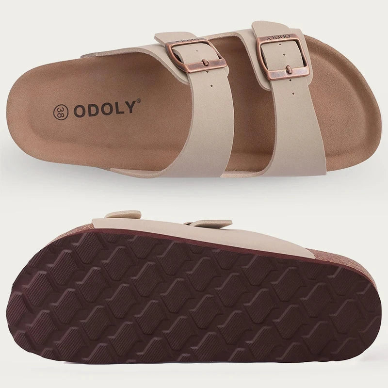 Pallene Women Classic Clogs Cork Footbed Slippers Slip-on Cork Sandals Feamle Unisex Beach Shoes Outdoor Men Mules And Clogs