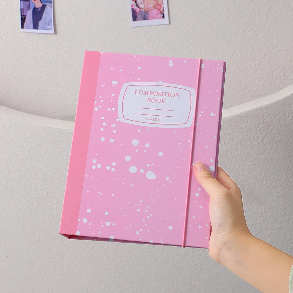 SKYSONIC New Arrival A5 Ring Notebook Jounral Cover INS Bandage Photocards Binder Collect Book Photo Cards Organzier Stationery