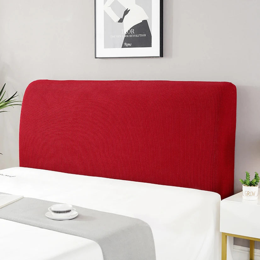 Simple Bedside Cover Elastic Thicken Protection Headboard Case Dust-Proof Nordic Bedroom Bed Cushion Cover House Decoration