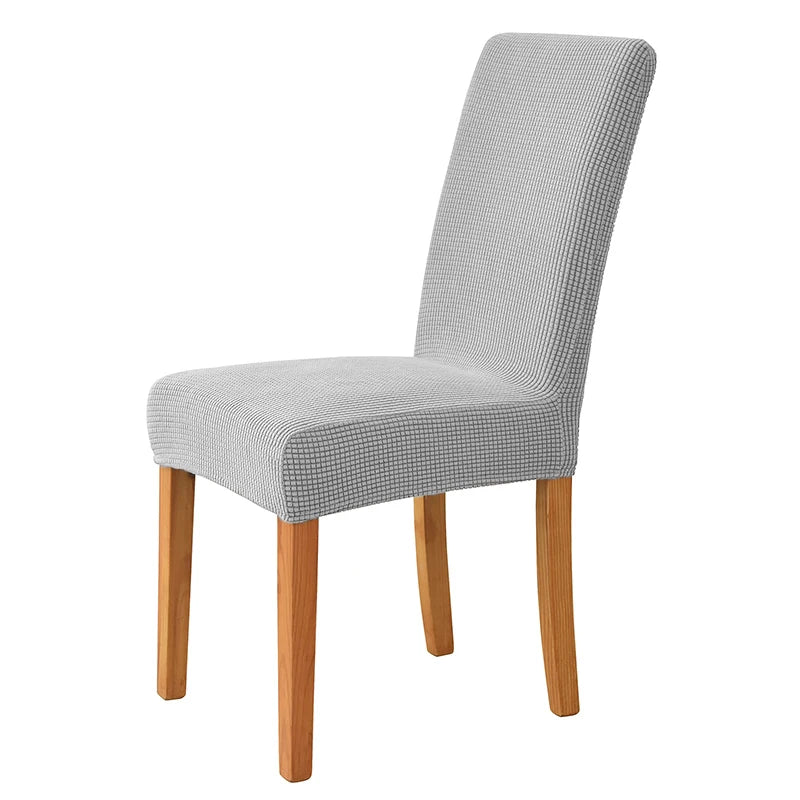 Jacquard Corn Kernel Fabric Chair Cover Universal Size Cheap Chair Covers Stretch Seat Slipcovers for Dining Room Home Decor 1PC