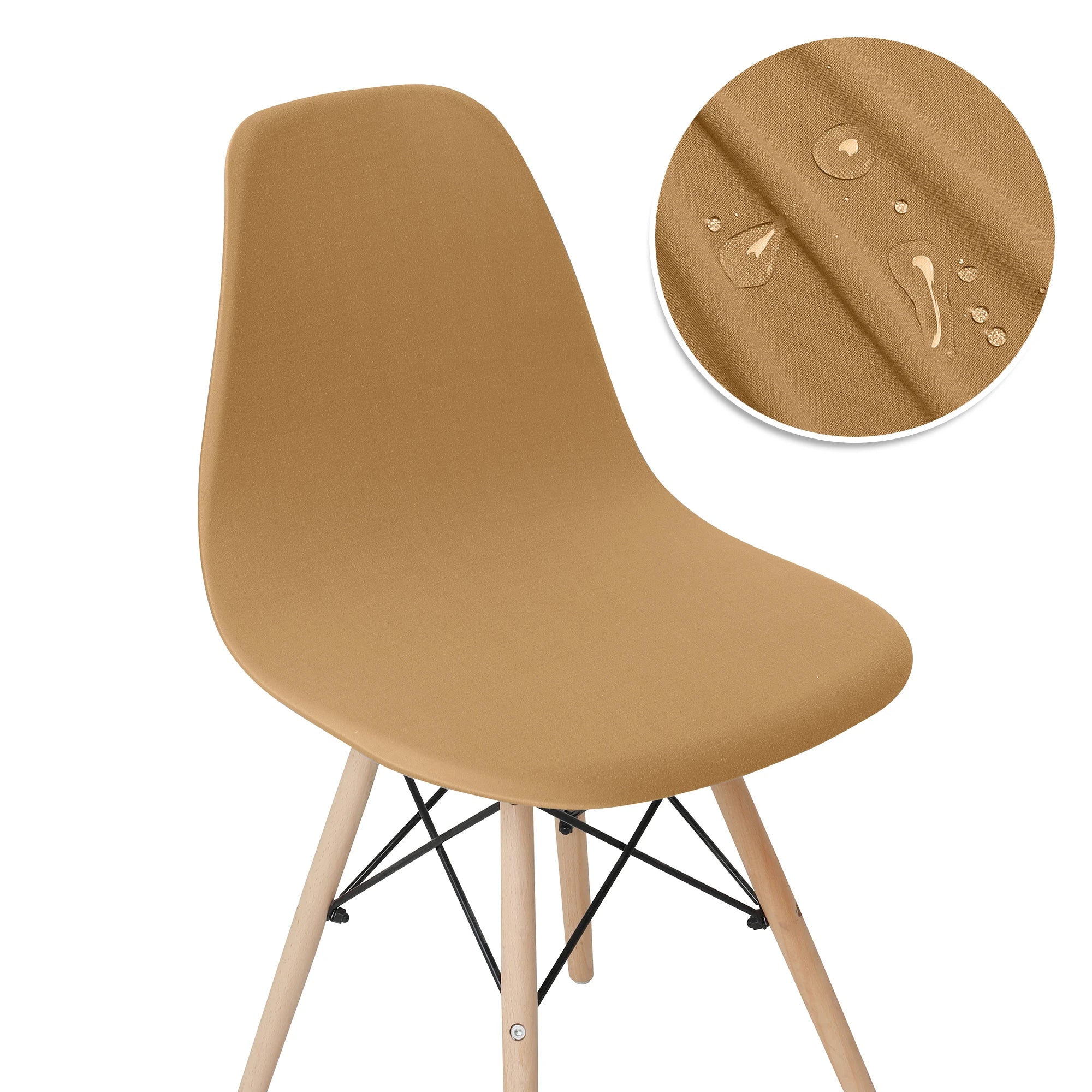 Solid Color Shell Chair Cover Stretch Cheap Short Back Chair Covers Printed Dining Seat Covers For Home Bar Hotel Party Banquet