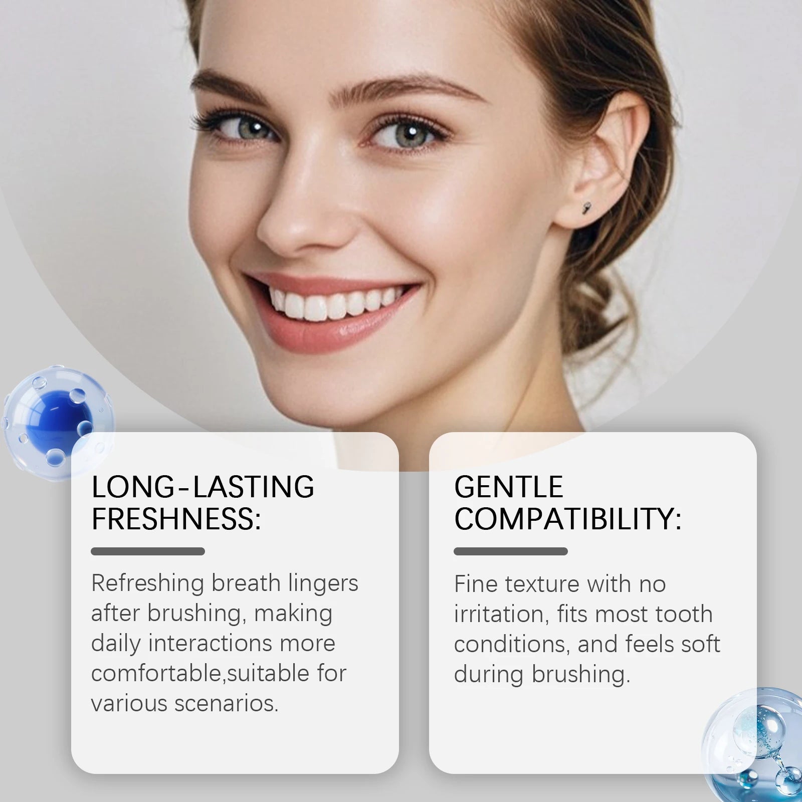 Mint Fresh ToothpasteRefreshes breath with mint,polishes teeth for bright shine,keeps your mouth fresh and comfortable.