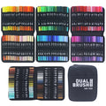 12/24/36 120 Colors Double Ends Manga Art Brush Pen Set Pencil Watercolor Art Markers Fineliner Calligraphy Pens Art Supplies