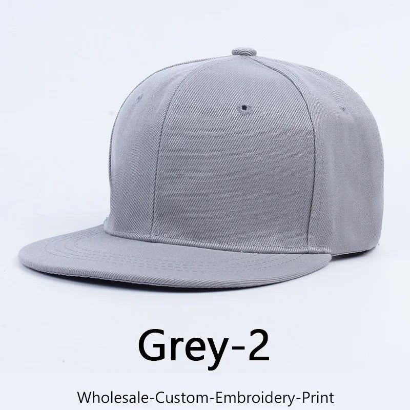 Custom Embroidery Hip-hop Snapback Hat for Men and Women Baseball Cap Wholesale DIY Design Print Sunshade Hats American style