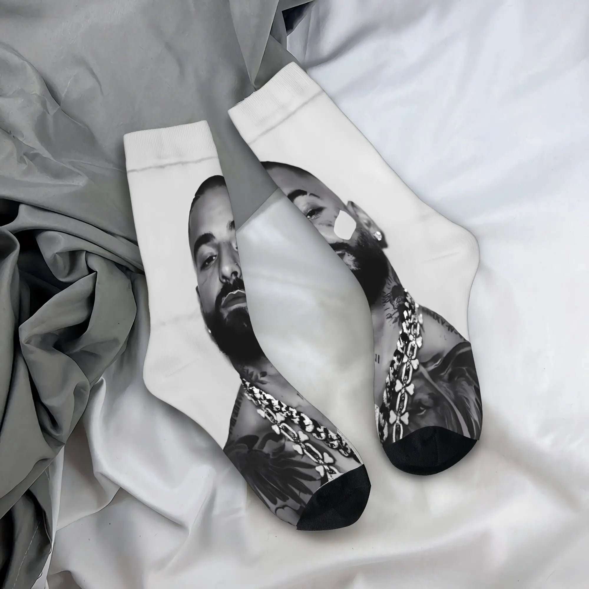 Maluma Rapper Socks  Anti Slip Stockings Women Men Comfortable Outdoor Socks Winter Fashion Graphic Socks