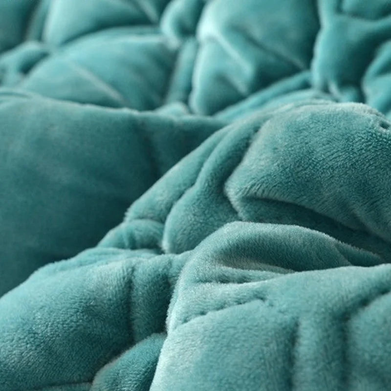 Winter Warm Blankets Quilt Plaid Bed Cover Quilted Bedspread Velvet Bedspread Cover For Beds