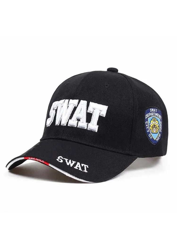 Sport Fashion SWAT Letter Embroidery Snapback Cap Unisex Spring and Autumn Outdoor Adjustable Casual Hats Baseball Caps