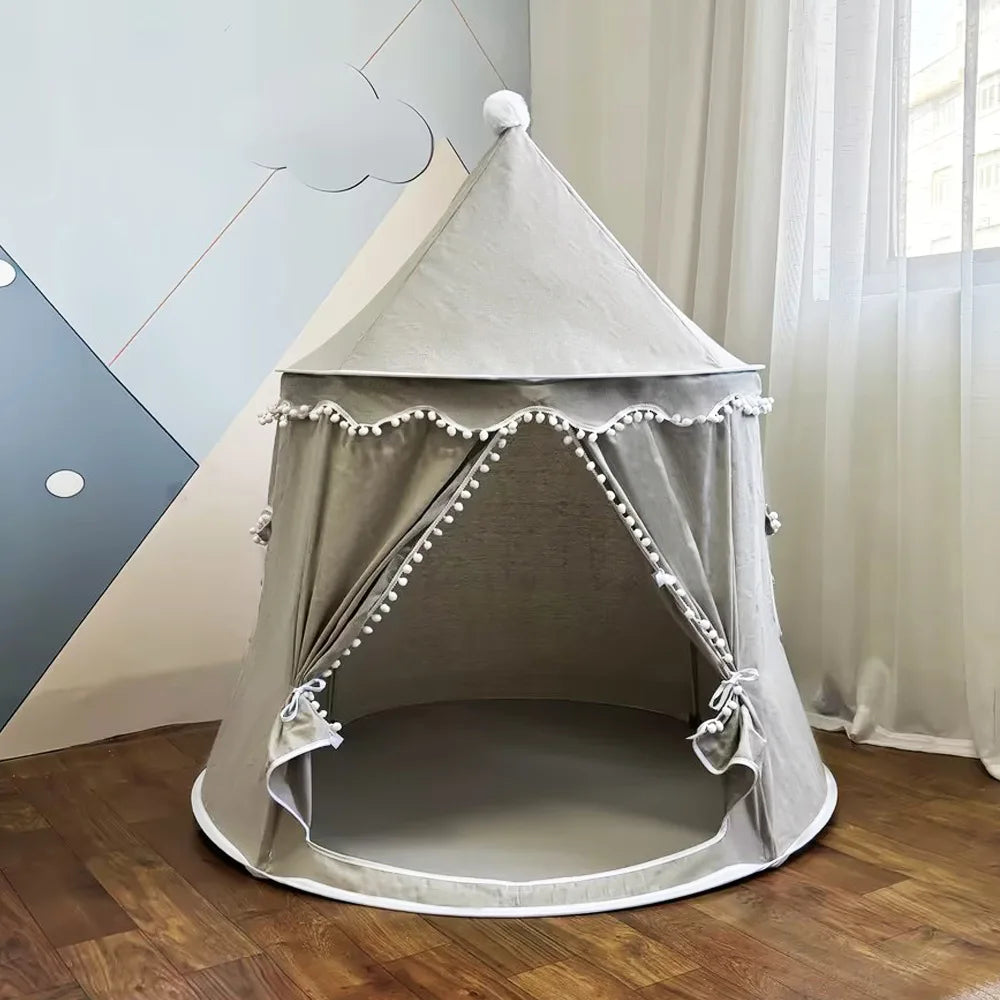 Large Teepee Tent for Kids Folding Toy Tent Castle Children Play House Large Teepee Tent Princess Castle Children Outdoor Gifts