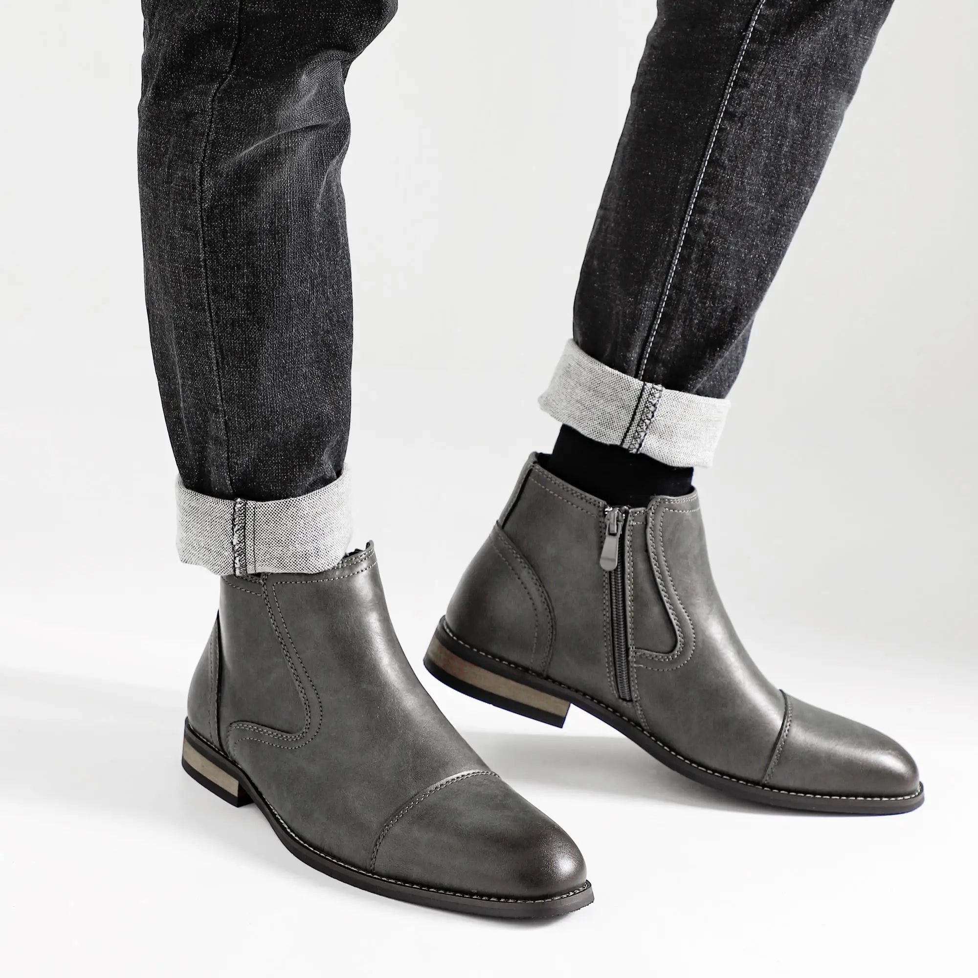 Boots Men Comfortable Fashion 2025 Brand Boots Leather