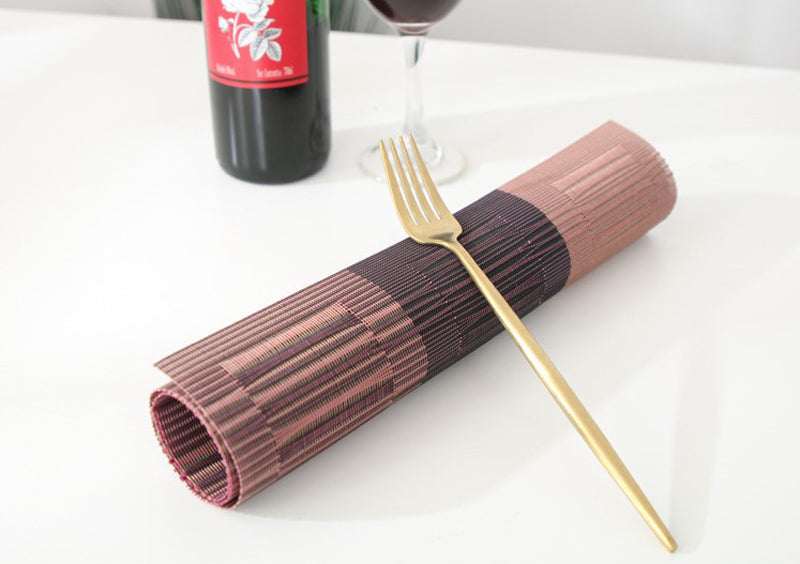 4/6Pcs Table Mat Set Non-Slip Bowl Pad Coaster Set Washable PVC Dining Table Placemats Modern Home Decoration Accessories