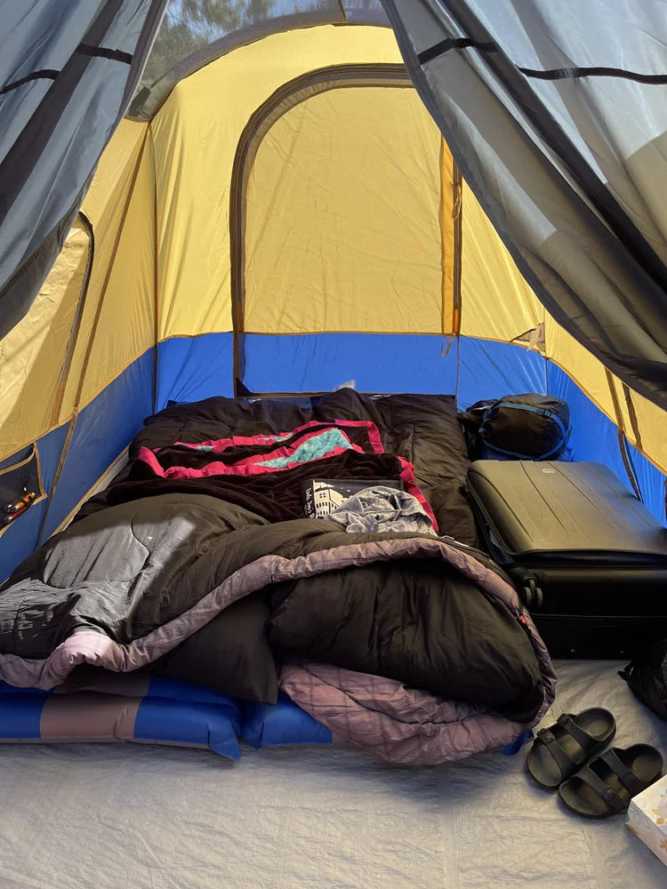 600*600cm Family Camping Outdoor Leisure Tent Four Rooms One Hall Shade Huge Outdoor Tents Customized