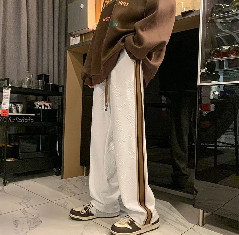 Male Sweat Pants Casual Athletic New Items In Baggy Wide Leg Fashion Trousers Track Training Summer Sport Y2k Sweatpants for Men