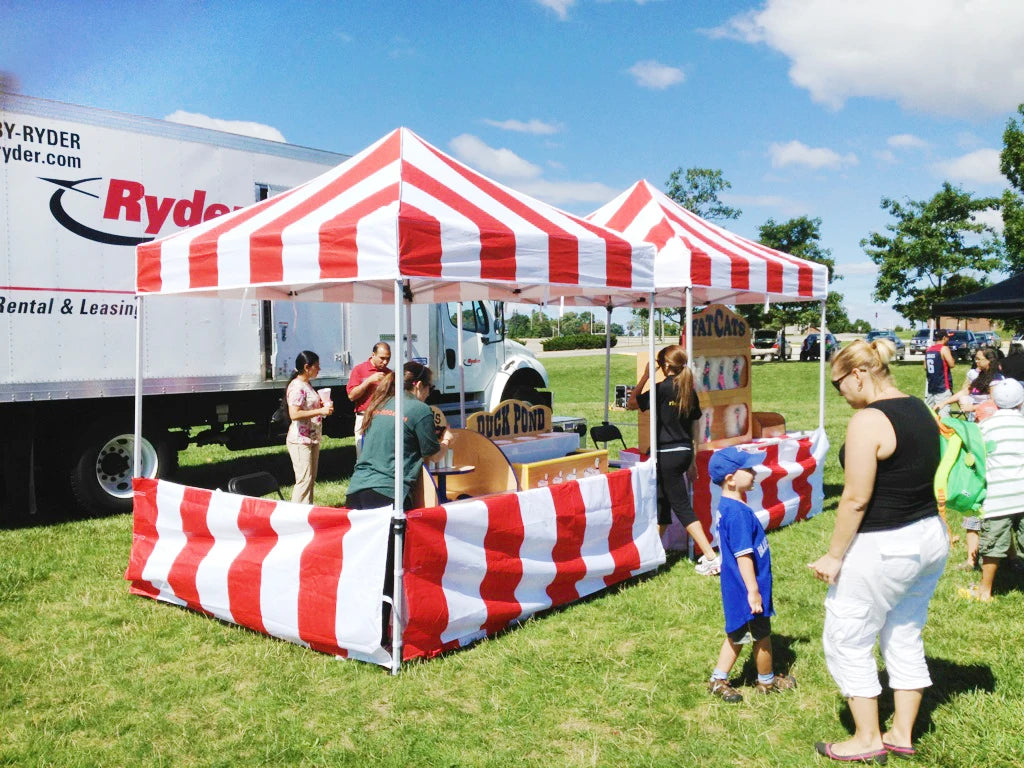Red And White Bar Exhibition Event Party Tent 10x10