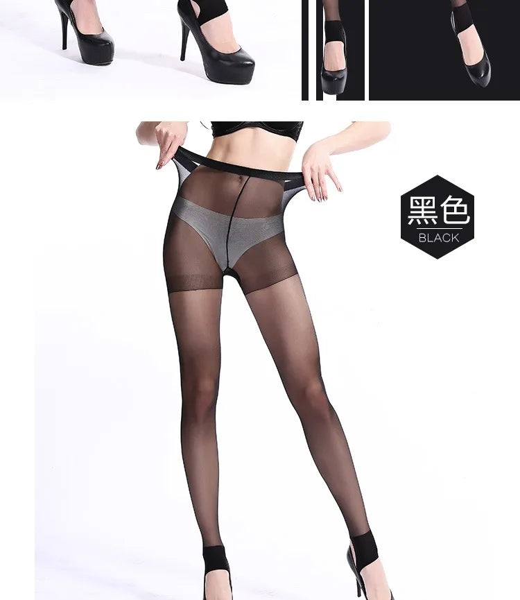 Silk Stockings Flesh Color Black Ultra-thin Foot Socks Foot Stirrups Female Pantyhose Invisible Anti Snagging Base Socks