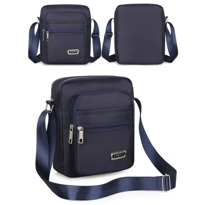 2023 Men Nylon Shoulder Bag Messenger Bag Casual Nylon Zipper Pocket Handbag Fashion Tote Travel Male Crossbody Bags New