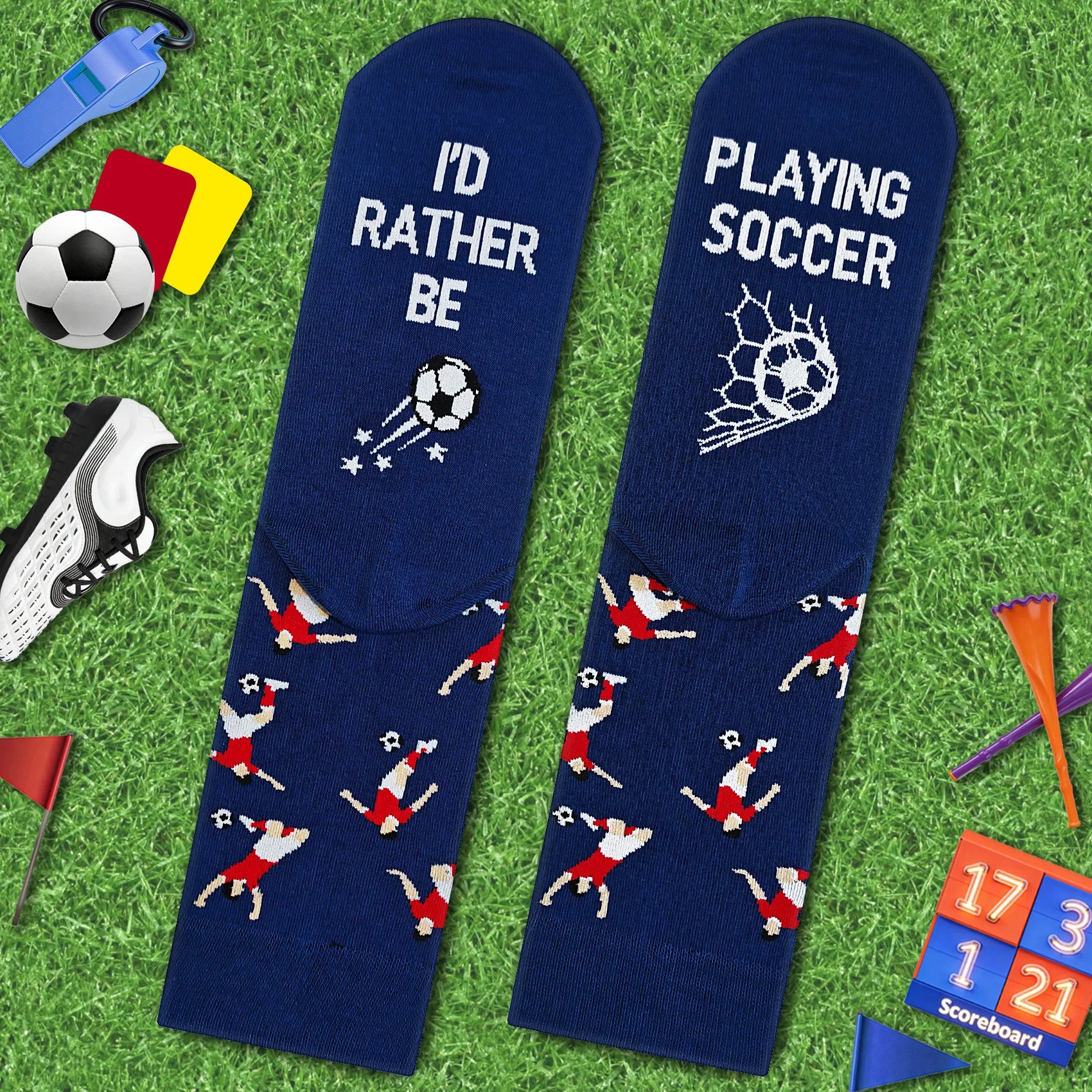 Funny Socks for Men Women Teen Boys -Fun Novelty Funky Socks Gift Ideas Men's Outdoor Gym Socks Comfortable Soft Football Socks