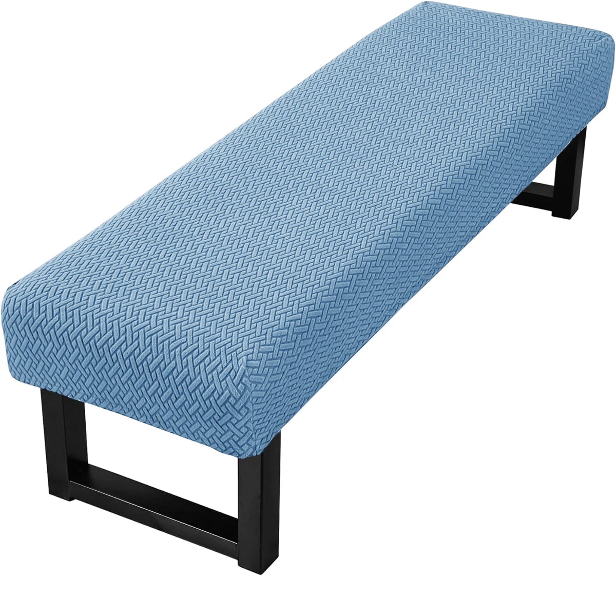 Stretch Jacquard Dining Bench Cover Living Room Anti-Dust Removable Bench Slipcover Washable Bench Seat Protector