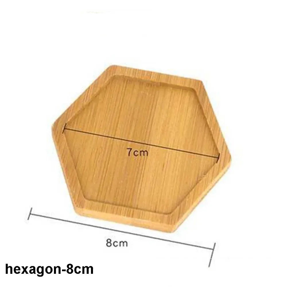 Wooden Bamboo Serving Plate Set Dish Tray Fruit Plate Storage Pallet Kitchen Organizer Dining Bar Supply Dinner Plate Set