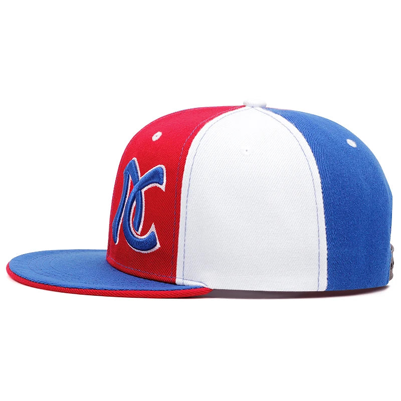 Men's Fashion AC Embroidered Hat Snapback Caps Unisex Sunshade Hat Women Adjustable Hip Hop Baseball Caps Cowboy Hat ﻿