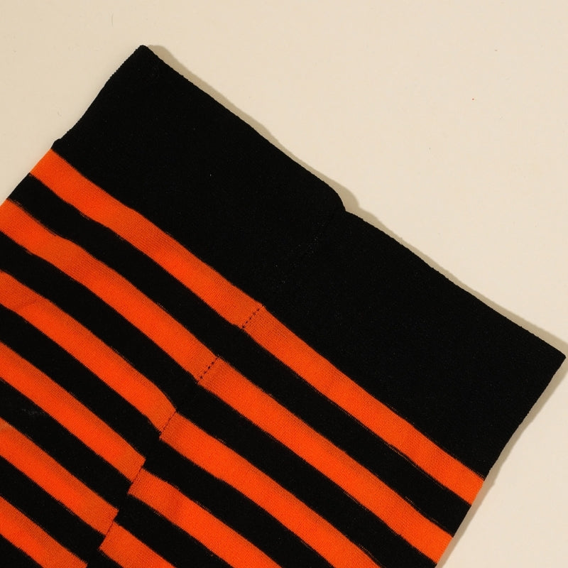 Q0KE Breathable Skinny Leggings Soft Striped Long Tights Casual High Waist Elastic Leggings Women Horizontal Striped Tights