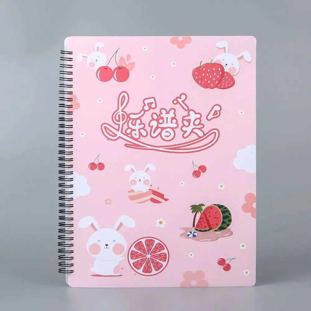 Cover Folder A4 Sheet Music Folder Fashionable Durable Loose Leaf Notebook Creative Waterproof Budget Binder Gift