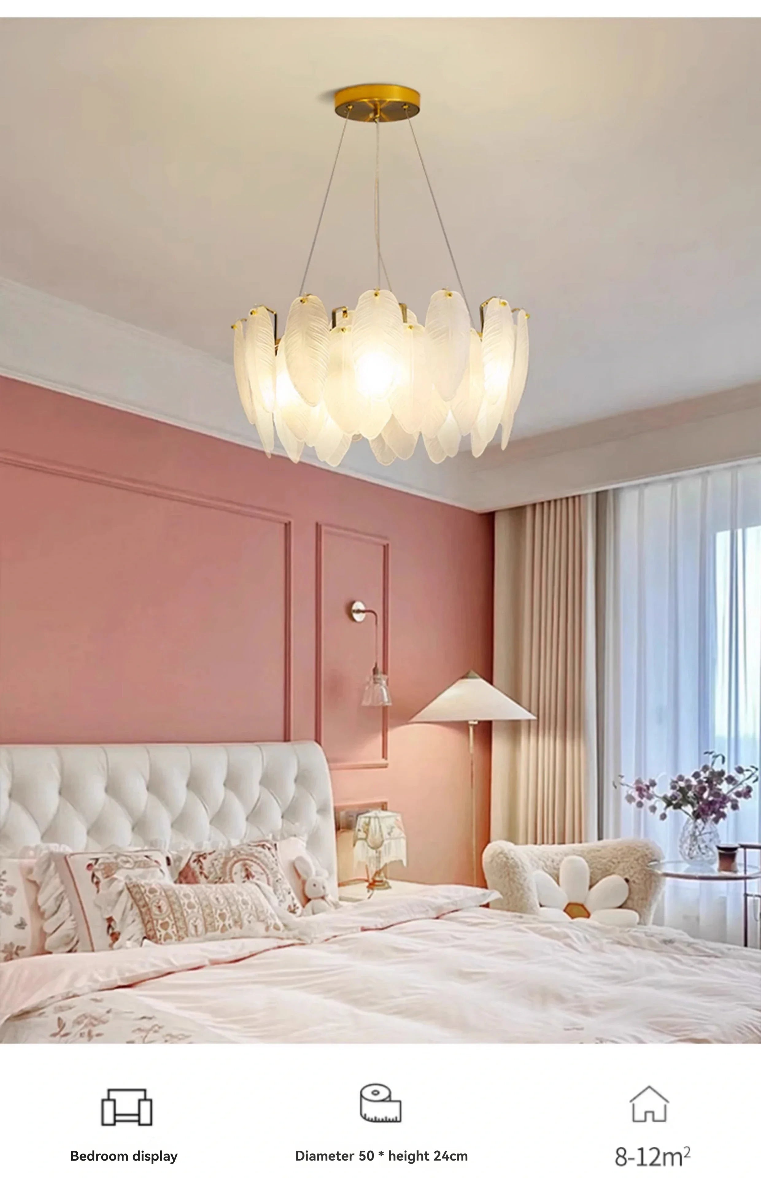 Modern Luxury crystal Chandeliers Gold French Glass chandelier Idoor Home Decor Pendant Lamp for Living Room Dining