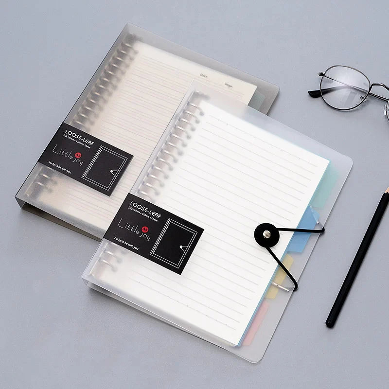 A5 A4 B5 matte adhesive loose strap loose notebook paper planner inner ring file cabinet materials stationery gift traveler