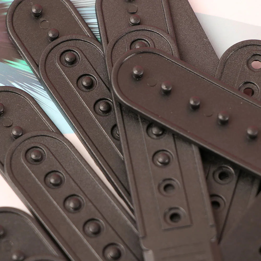 10 Sets Snapback Strap Replacement with 7 Holes Black Hat Repair Fastener Buckle Clip Extender for Baseball Cap Hat Accessories