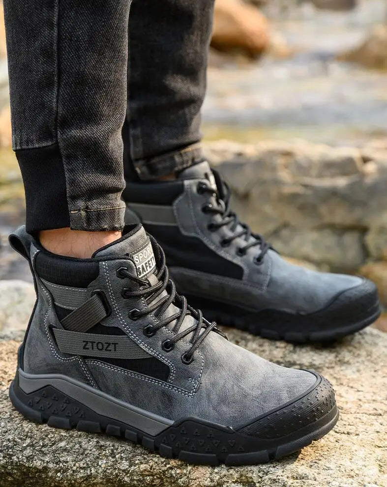 Thick-soled fashion breathable non-slip non-tired feet work shoes Safety protective shoes anti-smash anti-stabbing safety shoes