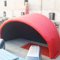 Giant Red Tent While Iatable Stage Cover Shelter Air Roof For Outdoor Activities And Promotion Display