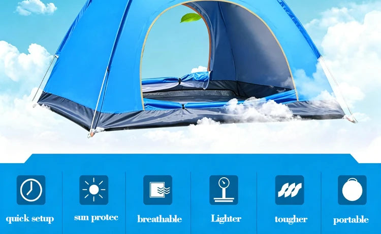 1/2 Person Tent For Outdoor Camping,Hiking,And Biking - Includes Footprint,Waterproof,Windproof,Packs Light And Compact,
