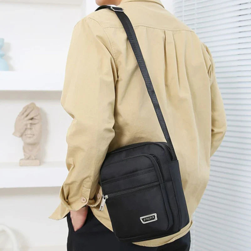 2023 Men Nylon Shoulder Bag Messenger Bag Casual Nylon Zipper Pocket Handbag Fashion Tote Travel Male Crossbody Bags New