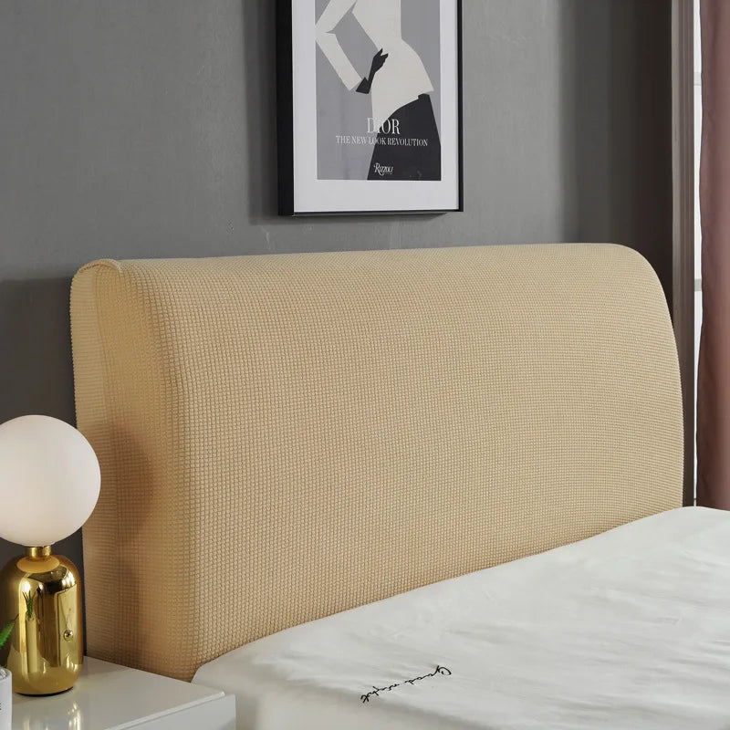 Simple Bedside Cover Elastic Thicken Protection Headboard Case Dust-Proof Nordic Bedroom Bed Cushion Cover House Decoration