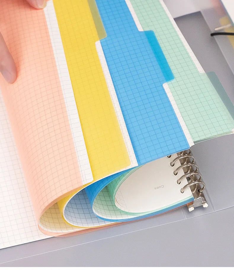 A5 A4 B5 matte adhesive loose strap loose notebook paper planner inner ring file cabinet materials stationery gift traveler