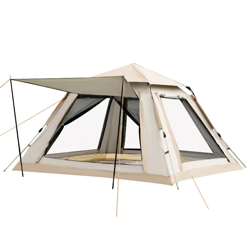 Right-Angle Four-Sided Tent, Fully Automatic Quick-Opening Sun Protection And Waterproof, Used For Camping In Beaches And Parks.