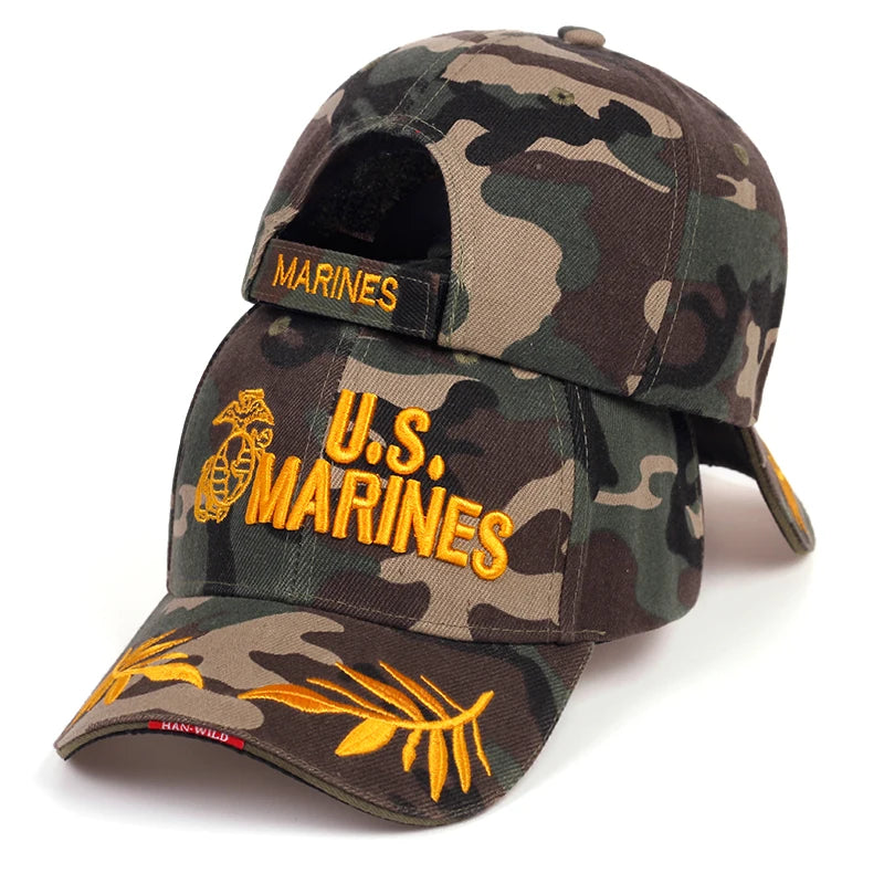 US Letter Snapack Embroidery Snapback Baseball Caps Spring and Autumn Outdoor Adjustable Casual Hats Sunscreen Hat