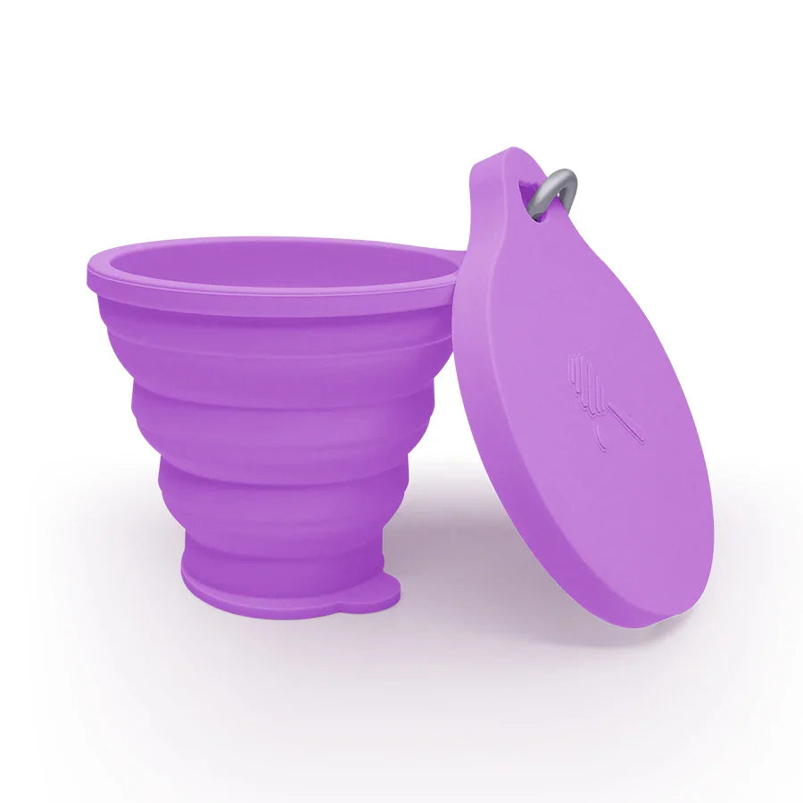 ME. FAM New 180ml Eco-friendly Silicone Bear Folding Cups With Cover Lids Travel Outdoor Camping Collapsible Drinking Water Copa